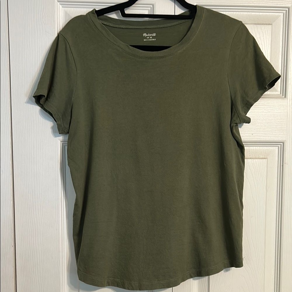 MADEWELL ANN TAYLOR LOFT Vintage Soft Green Blue Short Sleeve T-Shirts Green - Picture 2 of 10